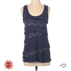 Blue Sleeveless Top